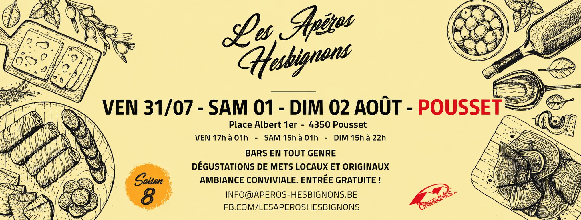 Affiche — Les Apéros Hesbignons à Pousset